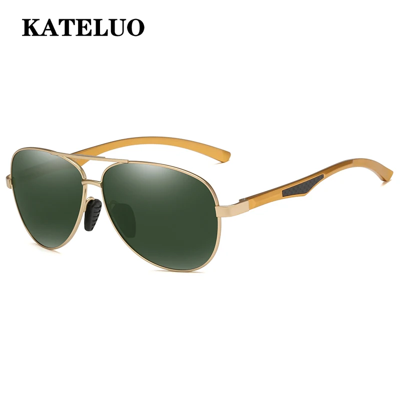 

KATELUO Fashion Mens Military Quality Sunglasses Polarized Lens UV400 Male Sun Glasses For Men Eyewear Accessories 7757