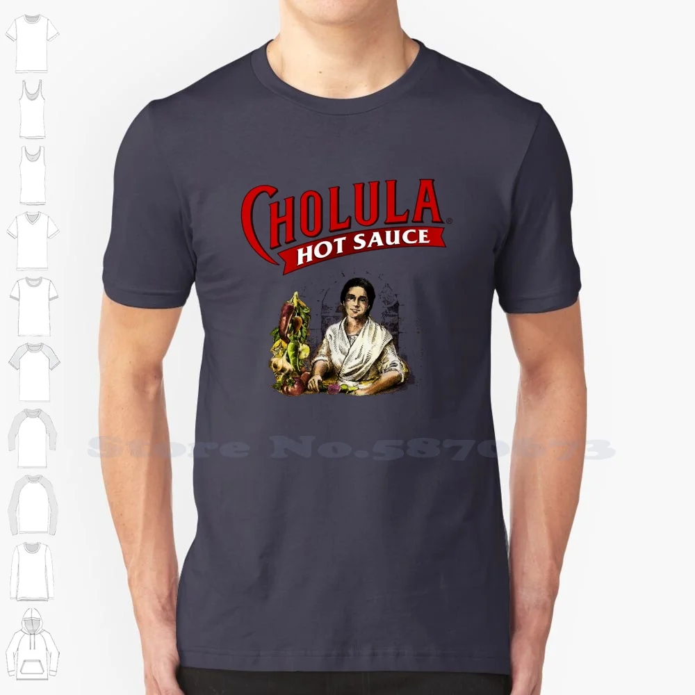 Sauce Hot 100% Cotton T-Shirt Cholula Logo Ones Tabasco Texas Pete