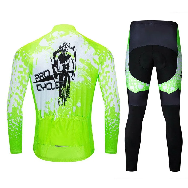 Long Sleeve Bike Jerseys With Pants For Men Latest Autumn Winter Cycling Sets Pro Team Racing Sportswear Bicycle Suits Uniform
