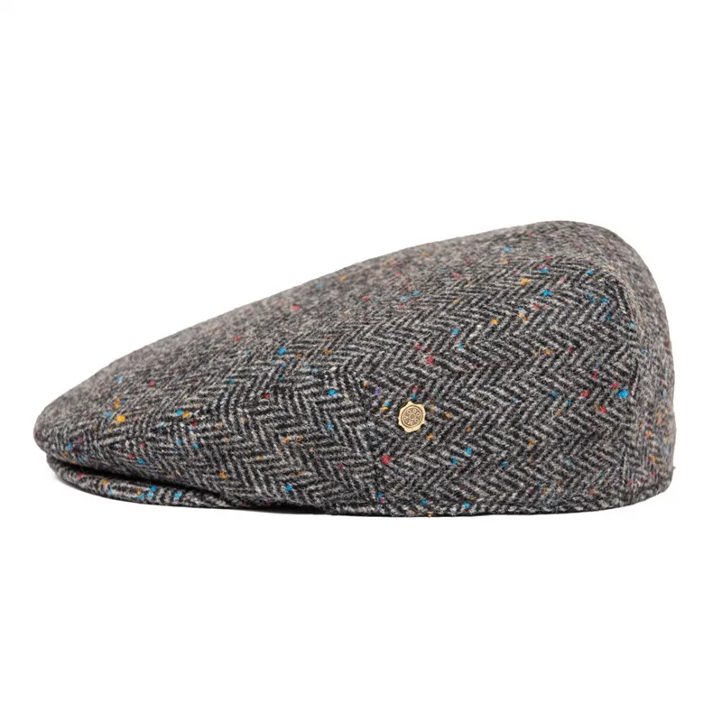 VOBOOM Herringbone Ivy Cap Driving Flat Caps 50% Wool Tweed Scally Hat Bunnet Paddy Dai Cheese-cutter Hats 200