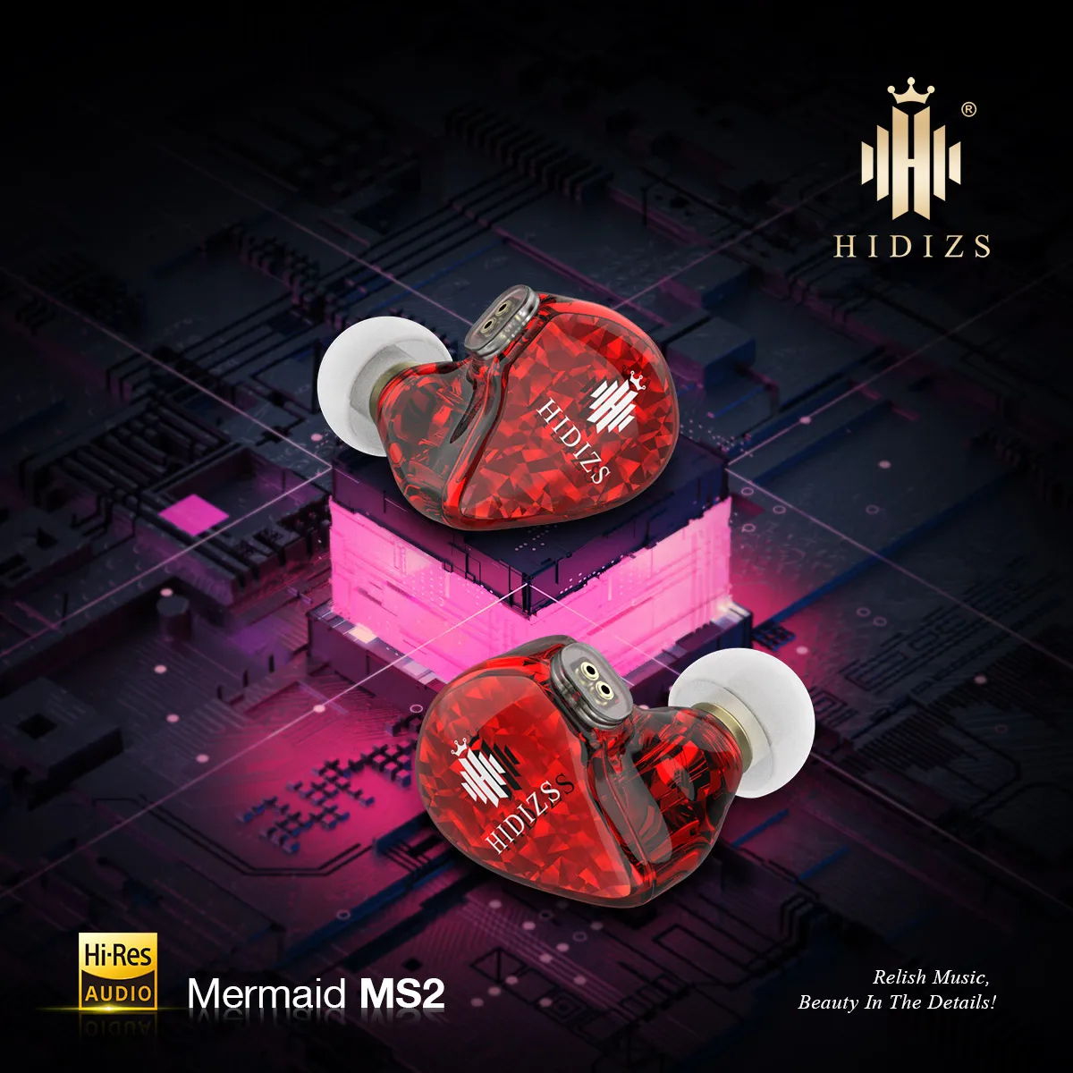 Hidizs-auriculares MS2 HiFi intrauditivos híbridos, controladores duales (1 Knowles BA + 1 DD), con Cable para música deportiva, IEM con 2 pines, Cable desmontable de 0,78mm