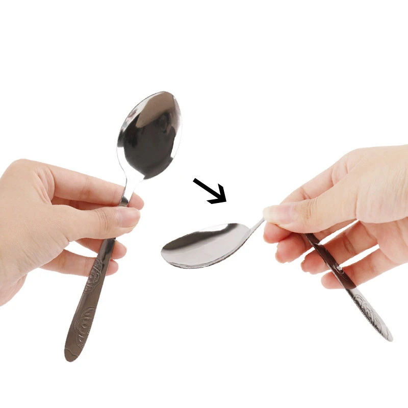 Mind bending spoon close-up magic props Mind control interactive toys for children easy to learn