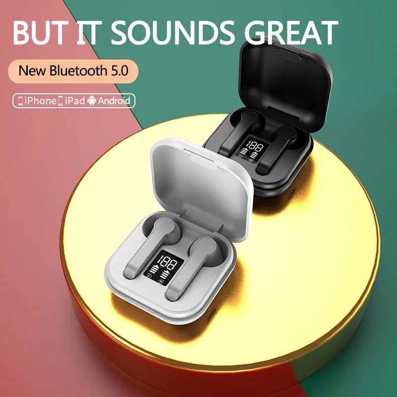 Verdadeiro sem fio 5.0 binaural bluetooth fone de ouvido in-ear para vivo huawei oppo android apple universal ultra-longa vida bateria