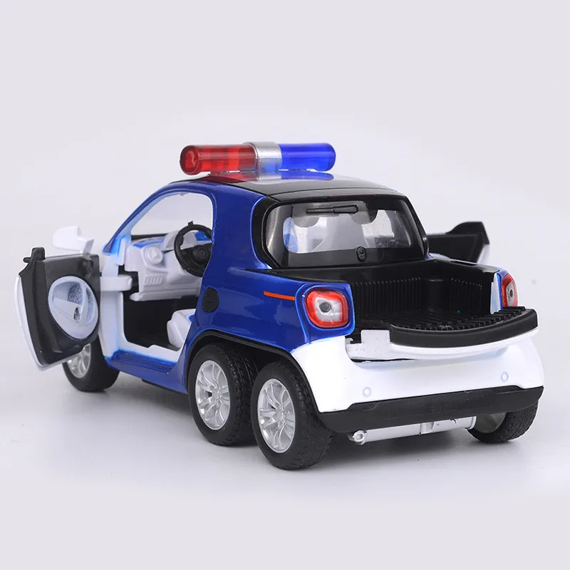 Hot gift 1:32 lange smart politie legering model, simulatie metalen geluid en licht trek, exquise kinderen speelgoed, gratis verzending