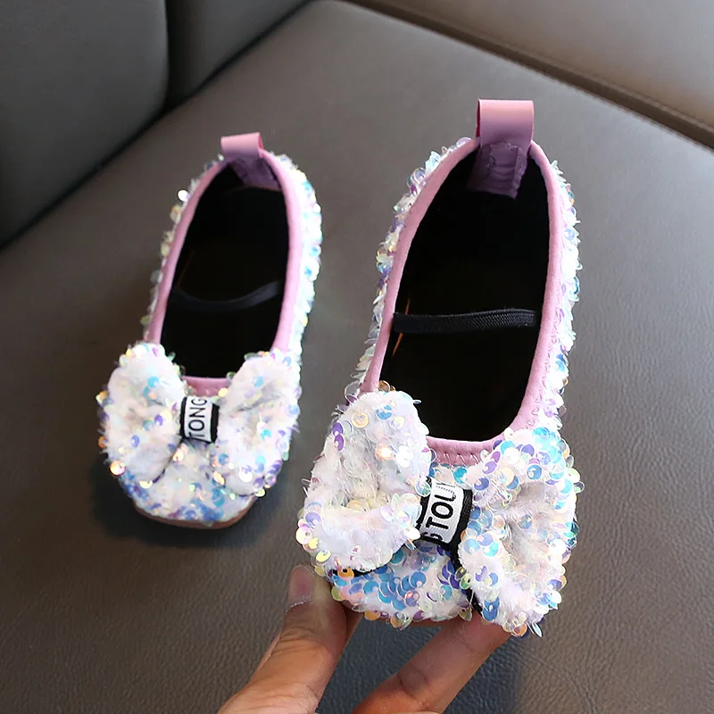 Fashion Children Shoes For Girls Shoes Leather Shoes Princess Sweet Breathable Comfortable Flats Shoes For Students Autumn 2022