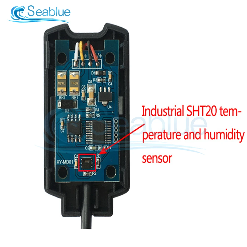 DC 12V 24V 10A SHT20 moduł kontrolera temperatury i wilgotności LCD cyfrowy wyświetlacz termometr termostat higrometr ogrzewanie/chłodzenie