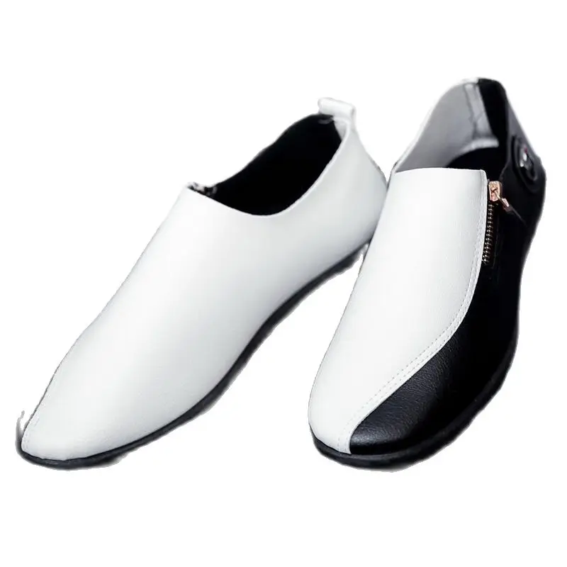 Hot Sale Men Casual Leather Shoes Luxury Brand Mens Loafers Black Moccasins Boys Formal Shoes 2020 Autumn New Designer Footwear