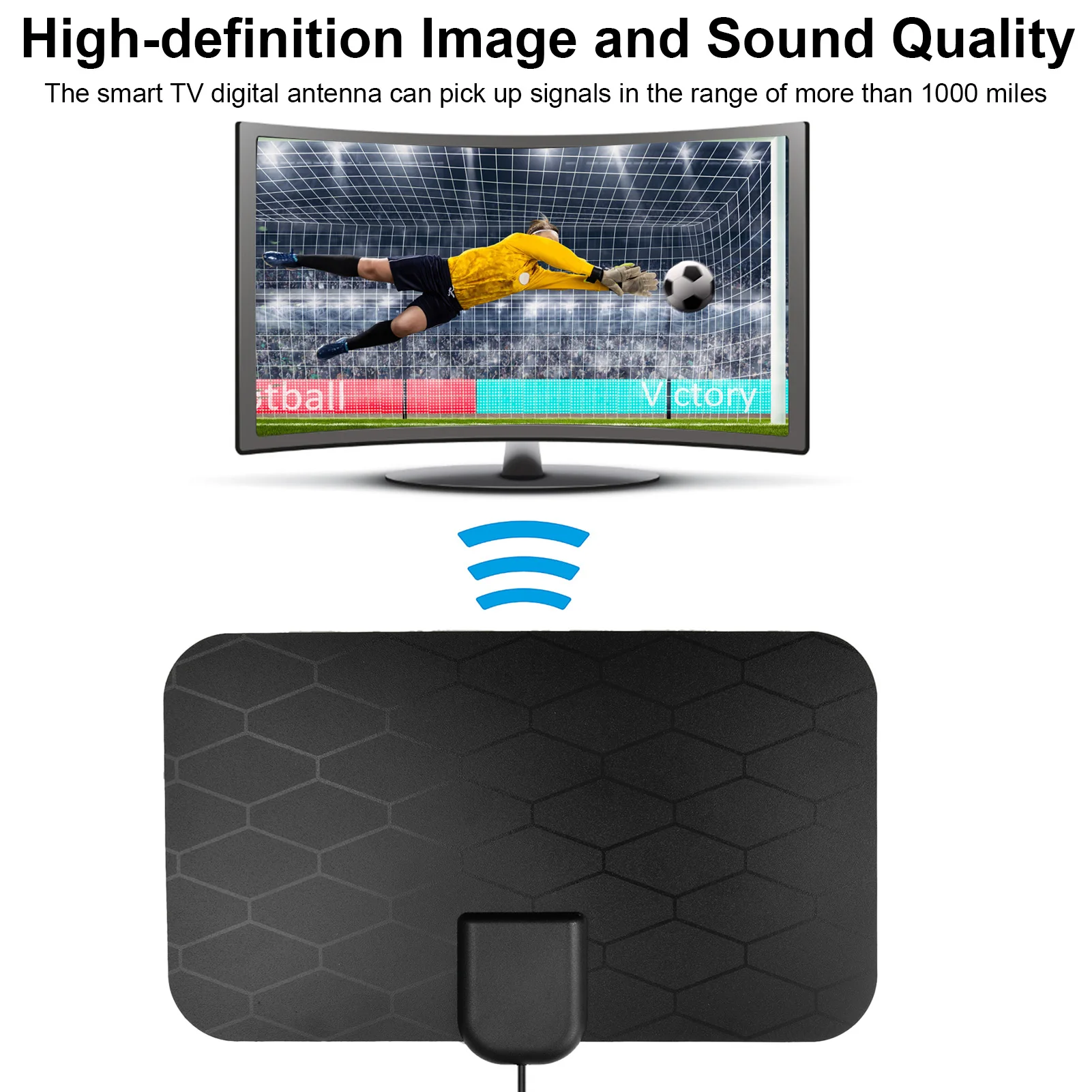 4K25DB High Gain Hdtv Antenne Digitale Antenne Tv Indoor High-Definition Booster DVB-T2 Satellietontvanger Clear Antenne