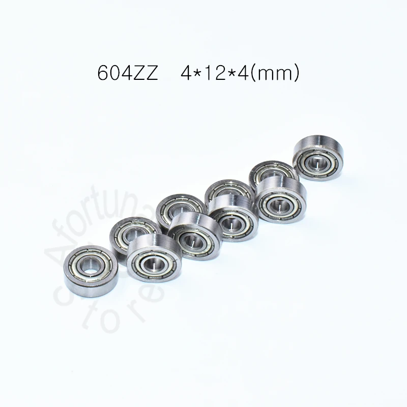 

Carbon steel bearing 604 604ZZ 4*12*4(mm) 10pieces metal Sealed Bearing High speed Mechanical equipment parts