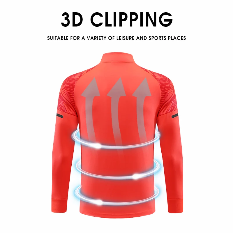 Sports Suit Men Running Orange Jacket Training Pants Sport Set Running Suits Gym Sportwear