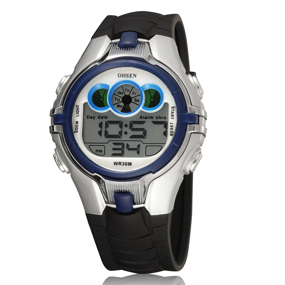 OHSEN – montre numérique pour enfants, chronomètre électronique LED, Sport, étanche 50M, pour garçons et filles