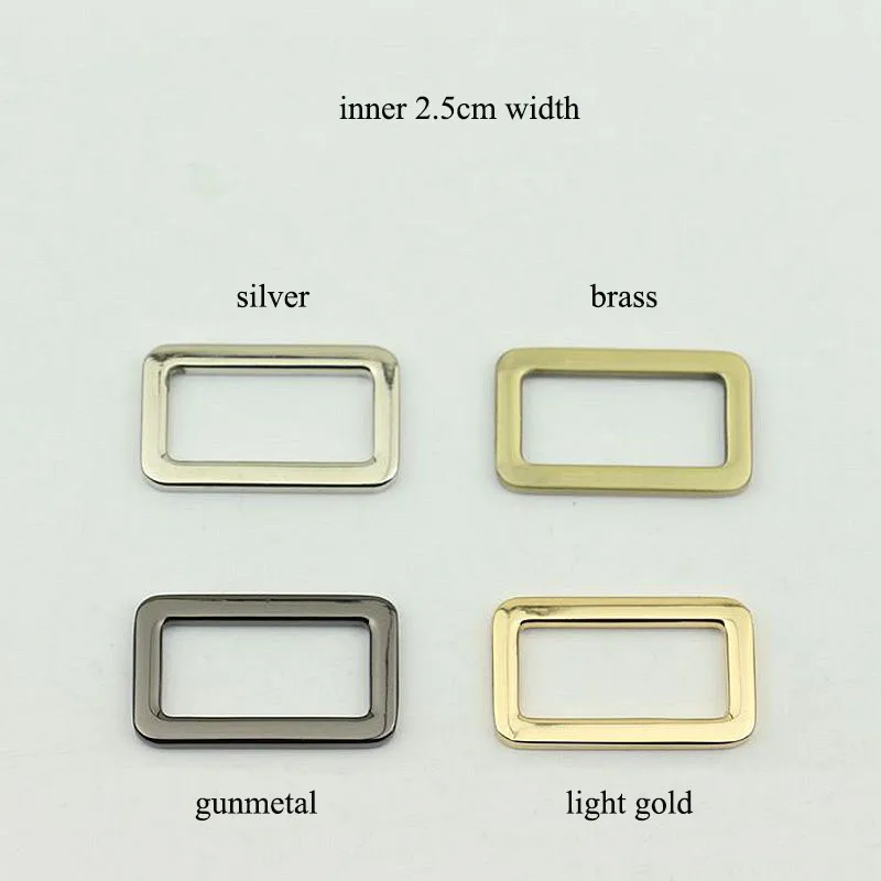 

30pcs 25mm Metal Luggage Accessories O D Ring Bag Connect Rectangle Buckle DIY Backpack Leather Craft Strap Hang Decor Material