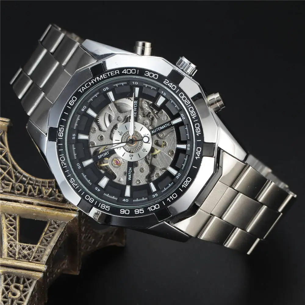 Men's Luxury Automatic Mechanical Skeleton Watch