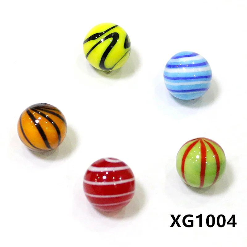 16mm Handmade Murano Glass Balls 5pcs Colorful Creative Art Collection Marbles Puzzle Nuggets Game Toys For Children Kids Boy