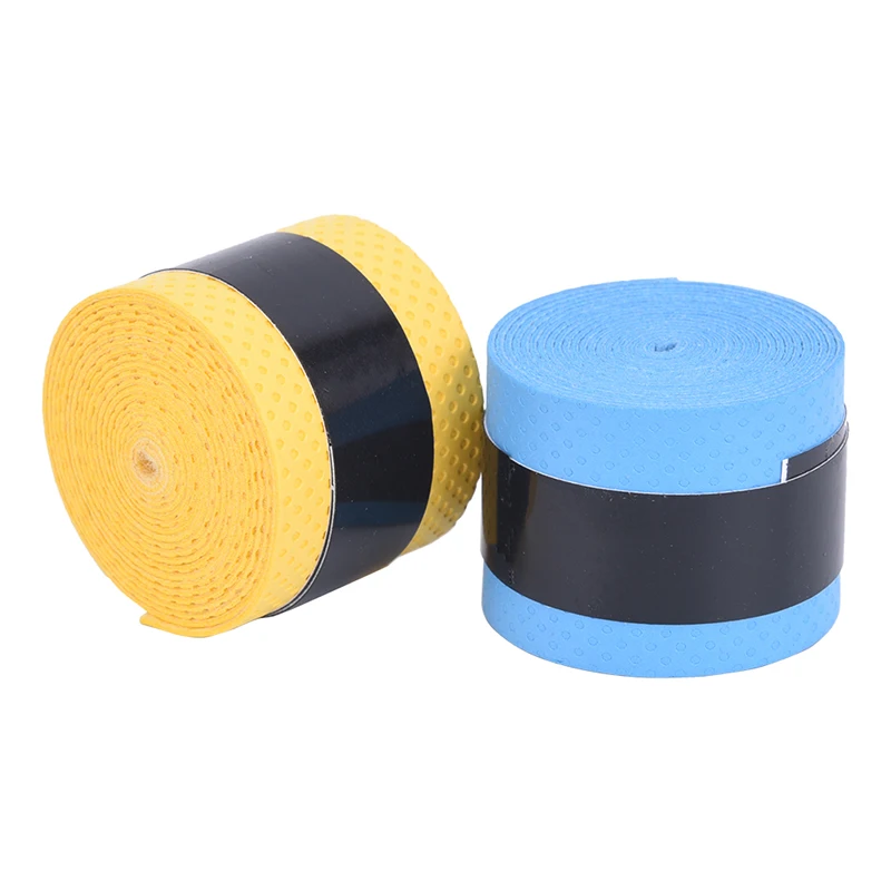 3pcs tennis clap rubber badminton racket grip handle rubber non-slip sweat-absorbent with racket grip handle rubber winding tape