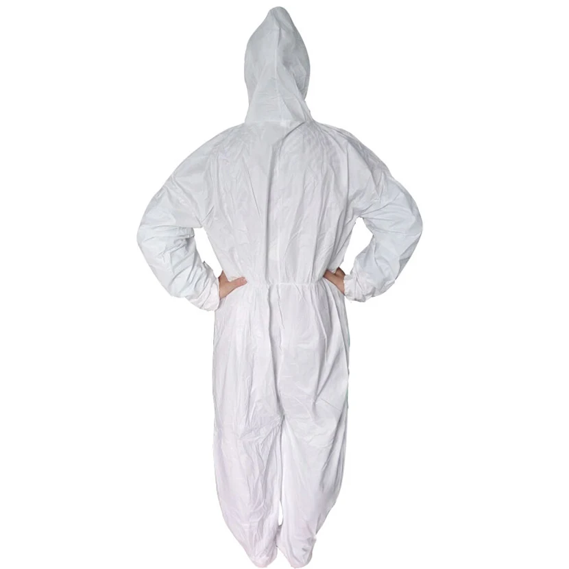 Disposable Protection Gown Dust Spray Suit Siamese Non-woven Dust-proof Anti Splash Clothing Safely Protection Clothes