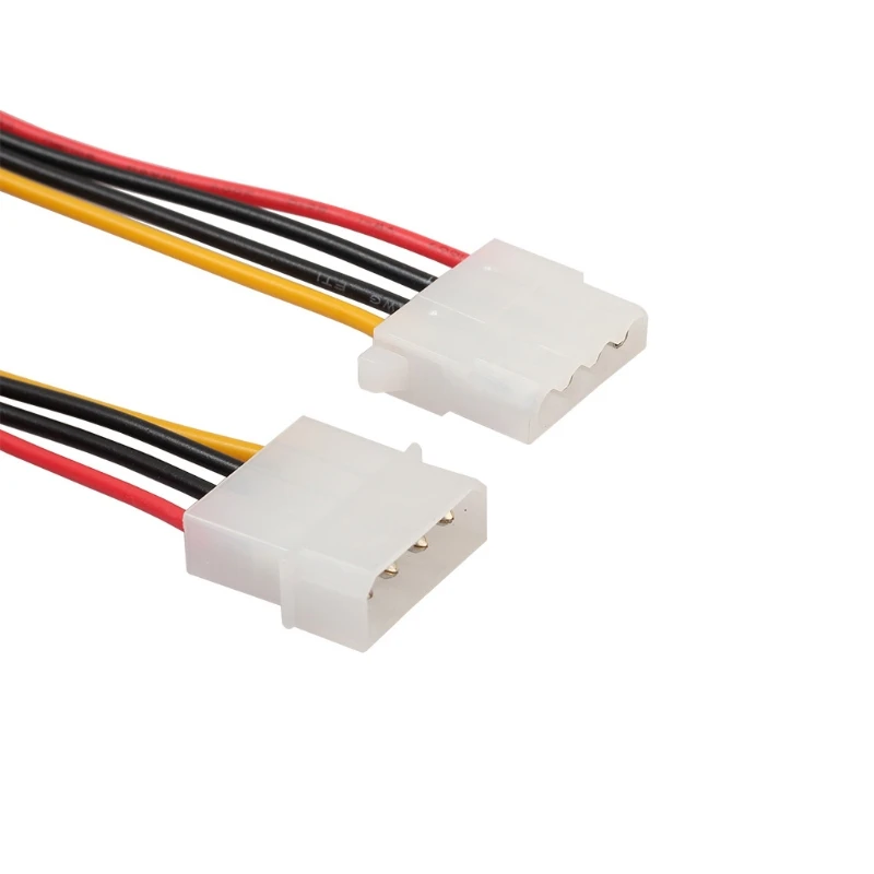 H052 7.87in Molex IDE Power Extension Cable M/F - 4 pin Molex Power Connector - 4 pin Power Extension Cable 2 Pieces