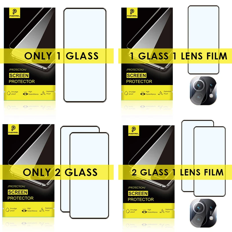 Oleophobic Tempered Glass Screen Protector For Xiaomi Mi 11 Lite Enhanced Protective Glass