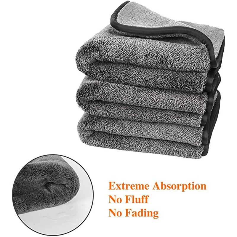 Microfiber Car Cleaning Cloths Ultra-Thick Cars Drying Towel Microfiber Cloth for Car Home Polishing Washing Detailing