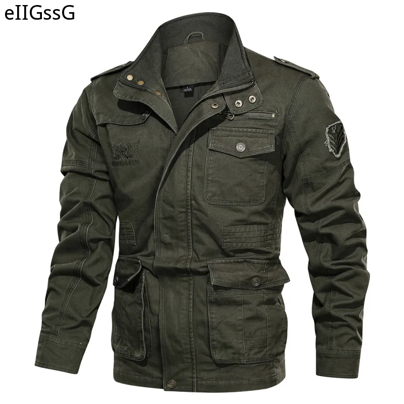 

2021 Men's Clothing Outdoor Large Size Casual Cotton Jacket Special Forces Combat Jacket Military Work Jacket Coat Streetwear