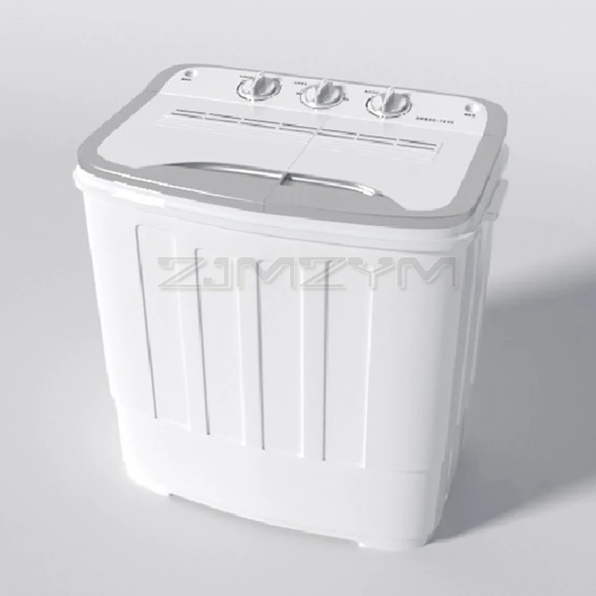 5kg doppia canna semiautomatica piccola lavatrice rondella domestica controllo meccanico rondella multifunzione a botte domestica