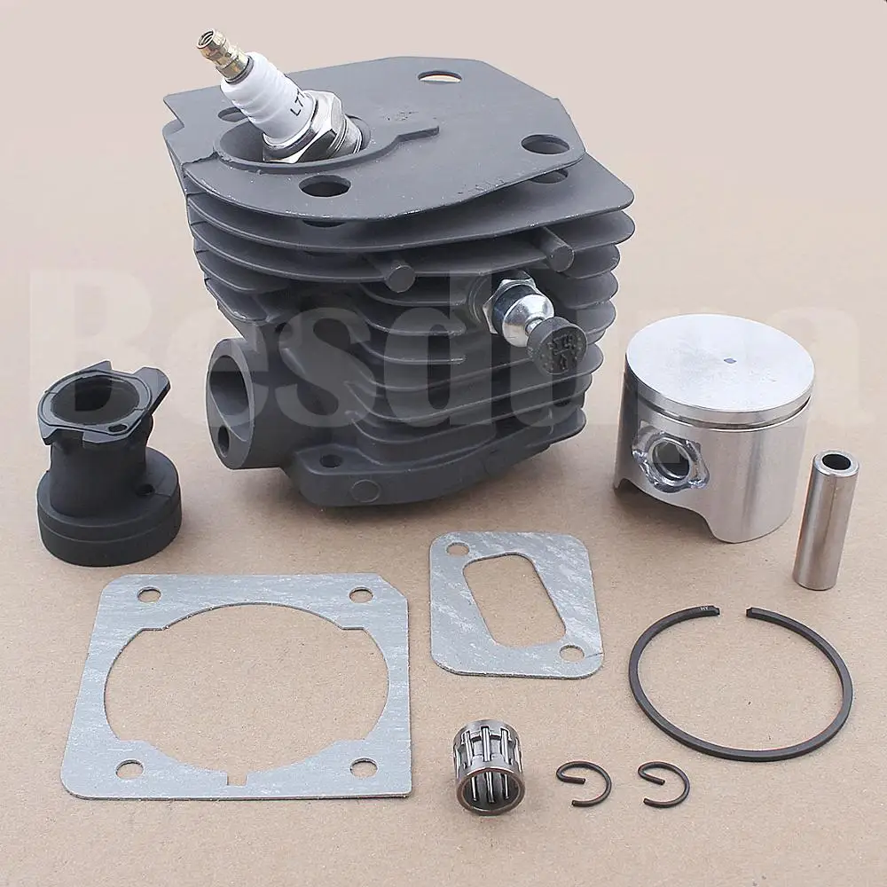 44mm Cylinder Piston Intake Boot Gasket Kit For Husqvarna 353 351 350 346 XP 340 Chainsaw 503869971, 503866301 w Needle Bearing