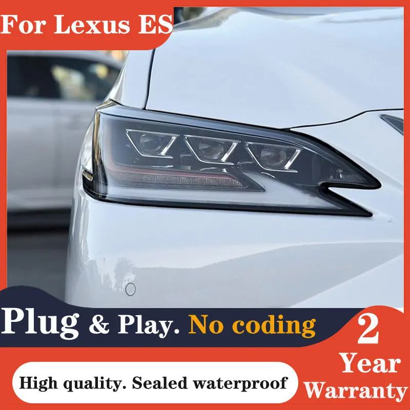 

Car Styling Head Lamp for Lexus 2018-2021 ES LED Headlights dynamic drl + turn signal LED Headlight Auto Accessories