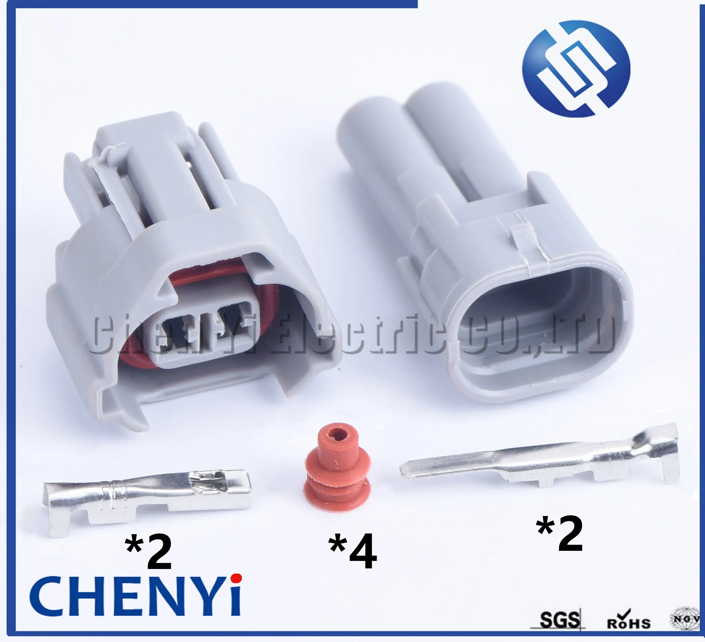 2-pinowe wodoszczelne złącze samochodowe 2.0 męskie lub żeńskie do wtryskiwaczy paliwa Subaru Mazda WRX 6189-0035 6189-0039