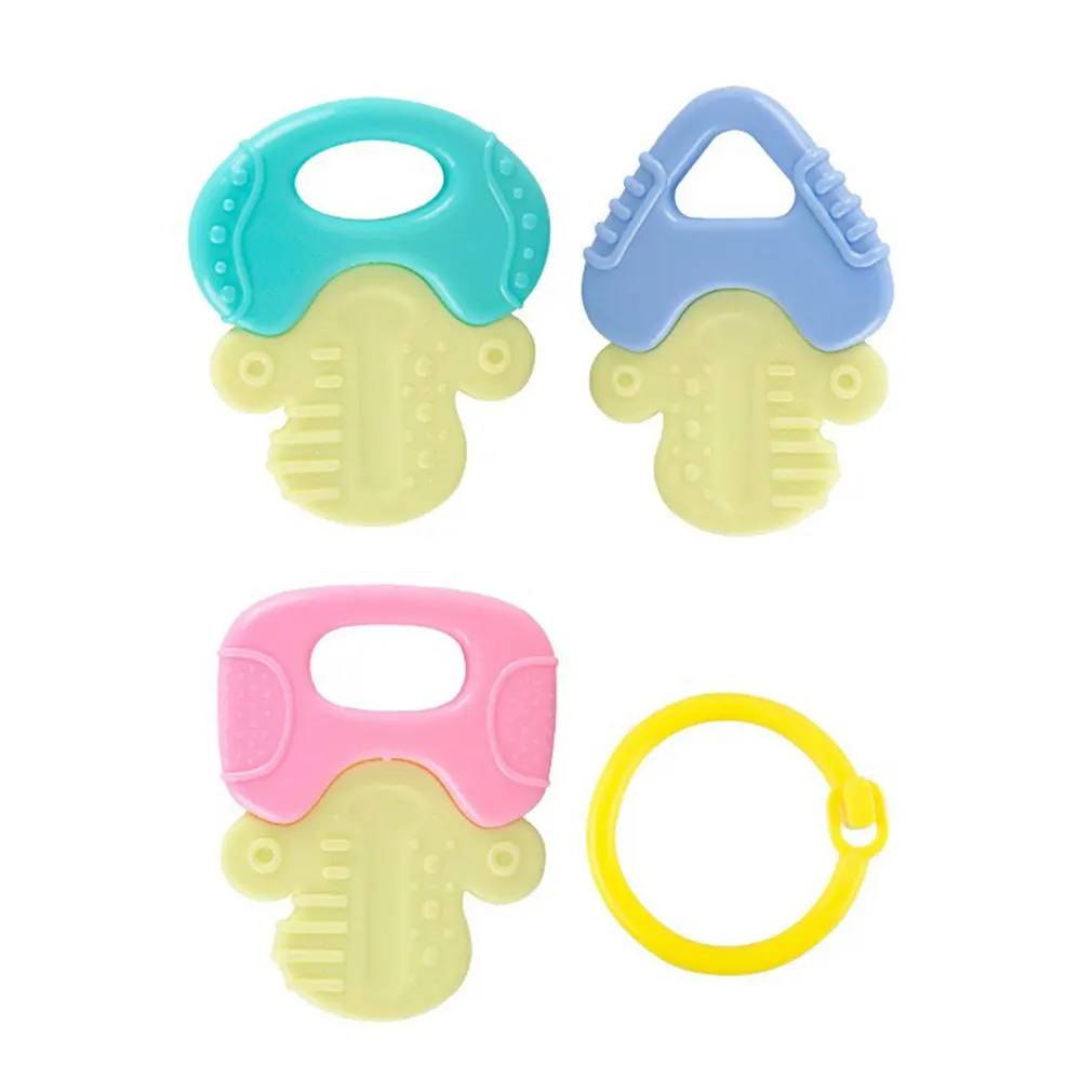 4pcs Newborn Teether Infant Toys Early Learning New Born Wrist Rattle Teething Rattles Toy For Educational Toy Teethers Gift