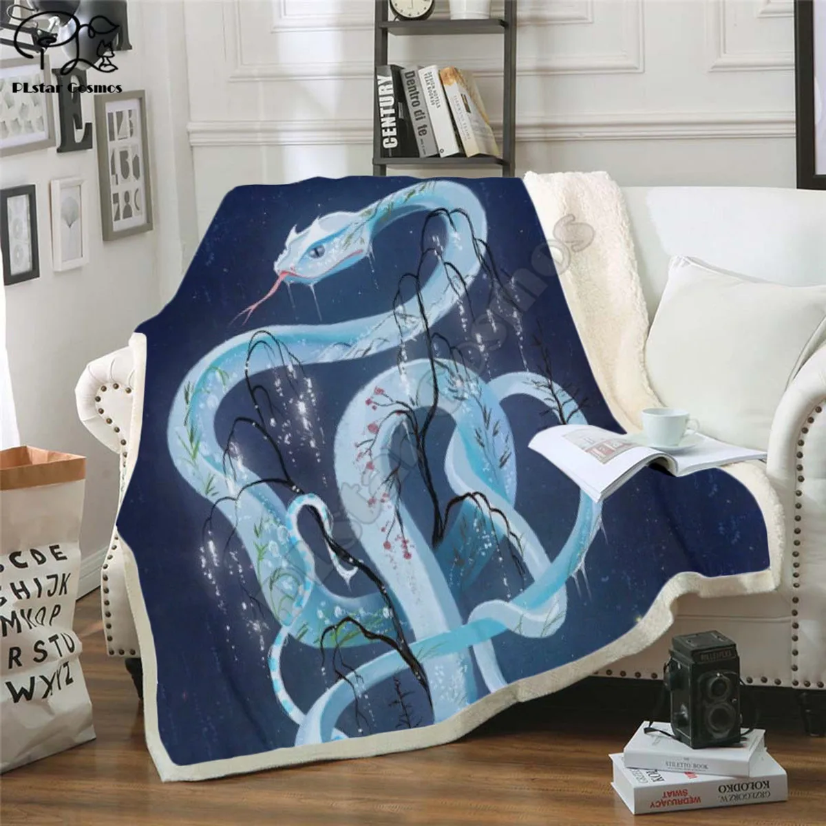 snake animal Fleece Blanket 3D full printed Wearable Blanket Adults/kids Fleece Blanket drop shippng style -2