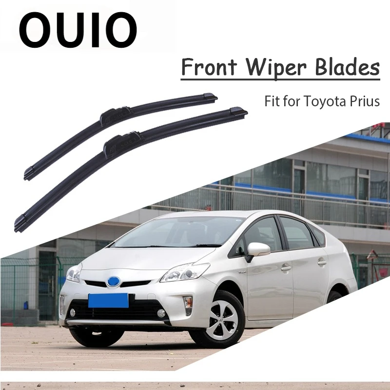 Резиновые автомобильные щетки стеклоочистителя OUIO, 1 комплект, автомобильные щетки для Toyota Prius XW10 XW20 XW30 XW50 2018-1997, оригинальные аксессуары для ветрового стекла Резиновые автомобильные щетки стеклоочистителя OUIO, 1 комплект, автомобильные щетки для Toyota Prius XW10 XW20 XW30 XW50 2018-1997, оригинальные аксессуары для ветрового стекла