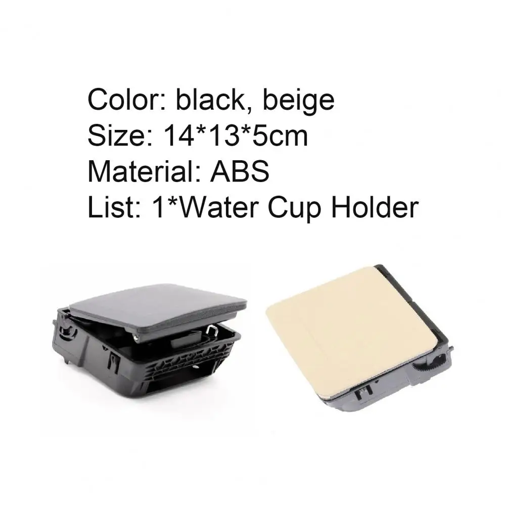 Auto Armrest Rear Cup Holder Durable ABS Cup Mount 1K0862532F for VW Golf-MK5 MK6 2006-2011 Accessories