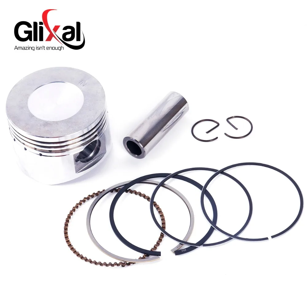 Glixal GY6 125cc 52.4mm Scooter Engine Rebuild Kit Cylinder Kit Cylinder Head assy 4-stroke 152QMI Moped Scooter Go Kart ATV