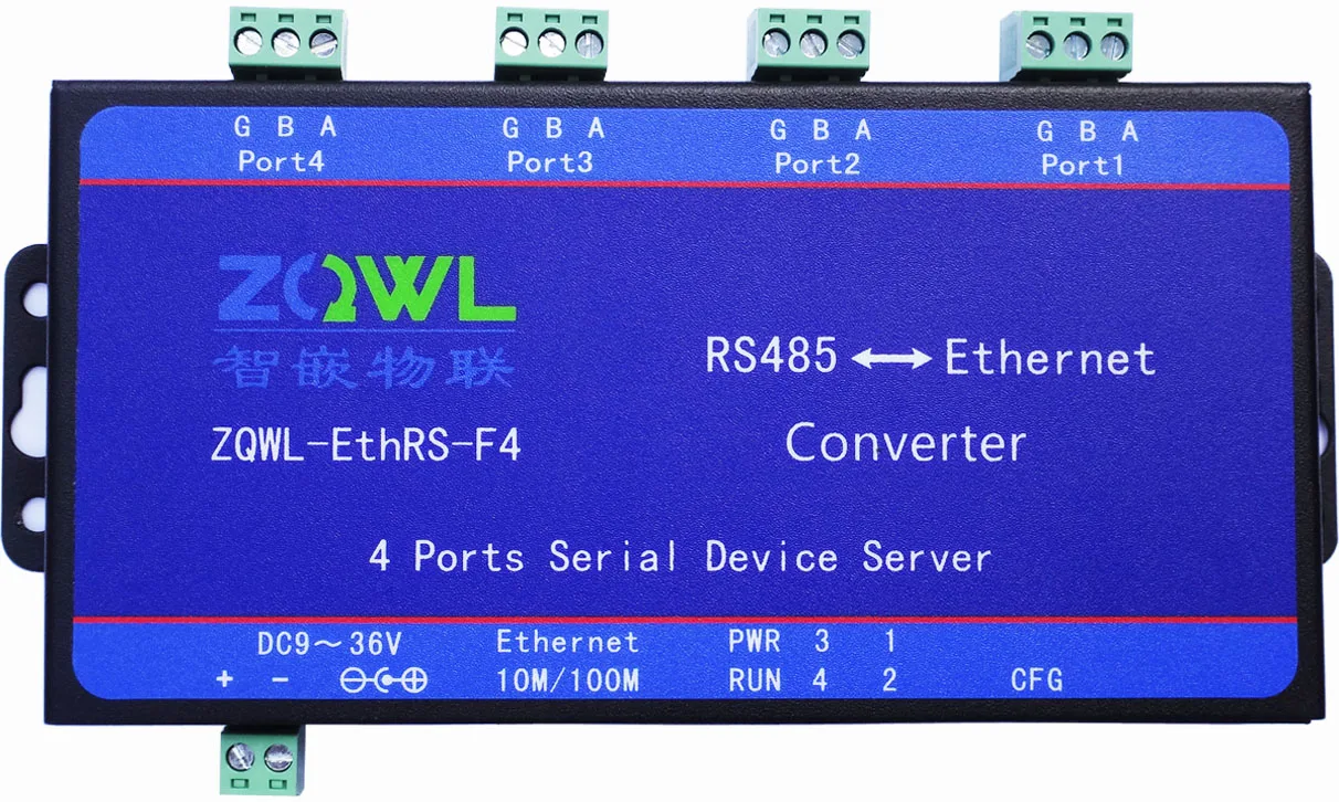 

Four-Way RS485 Serial Port Server/Serial Port to Network/with Isolation/Modbus TCP/RTU