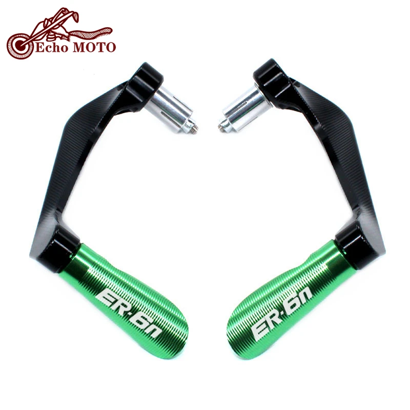 Motocicleta CNC Guiador Grips, Guarda Freio Embraiagem, Protector, Universal, 7/8 ", 22mm, ER-6N, ER6N