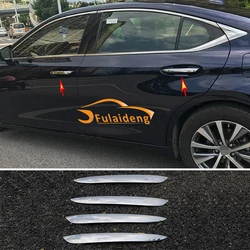 4pcs For Lexus ES350 ES300h 2018-2020 Car Silver titanium Outer Door Handle Cover trim Car Styling Accessories