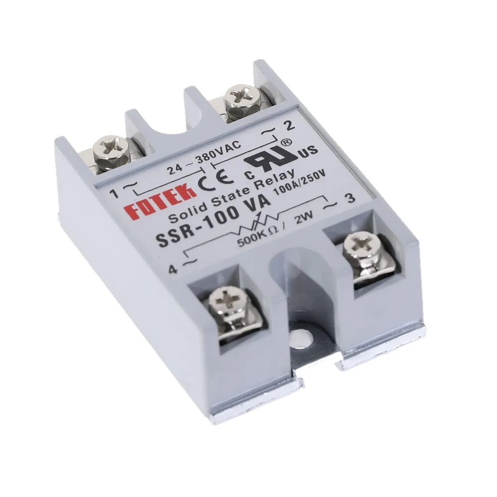 

1pcs Solid State Relay Module SSR-100VA 100A Extermal control potentiometer Input 24-380VAC Output