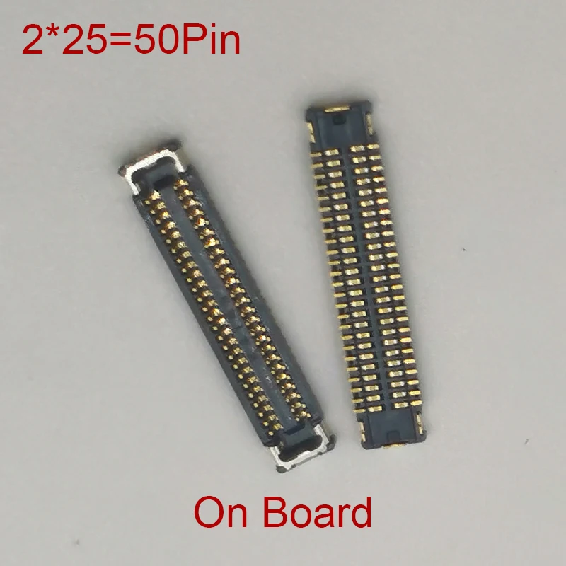 2-5Pcs 50Pin LCD Display FPC Connector For Huawei P20/Note 10/P10/P10 Plus/Mate 20/Mate10 Pro/Honor Magic 2 Screen Flex On Board