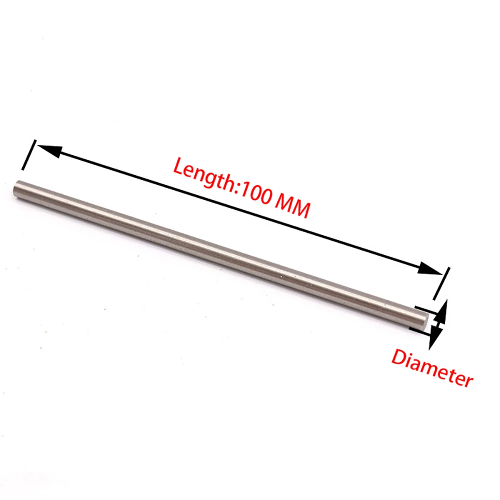 1PCS 1-11mm HSS Steel Round Rod Bar Shaft Milling Metalworking 100mm Long All Size