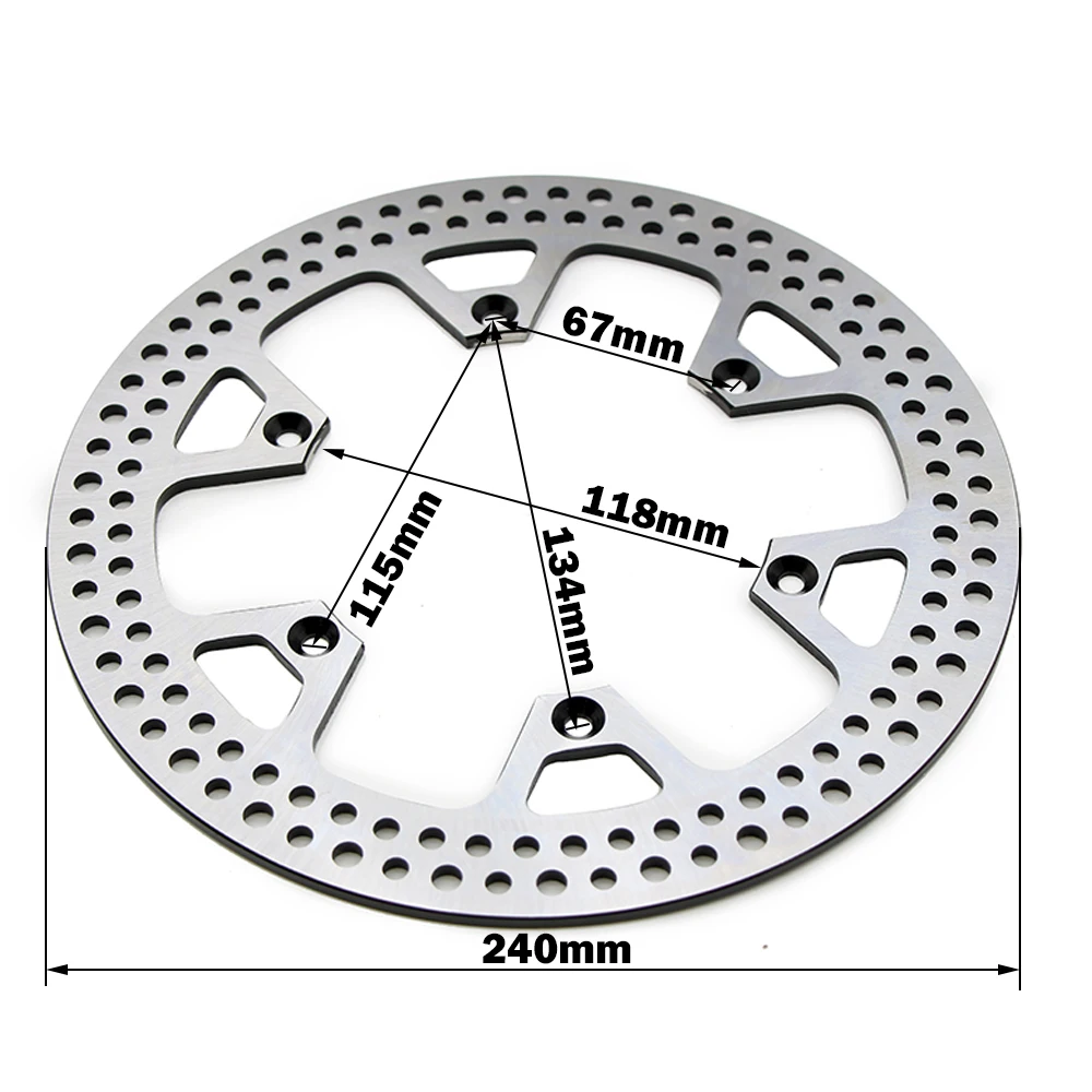 240mm Rear Brake Disc Brake Rotor For Suzuki RM125 2001-2012 DRZ400 DRZ 400 SM DRZ400SM 2005 2006 2007 2008 2009