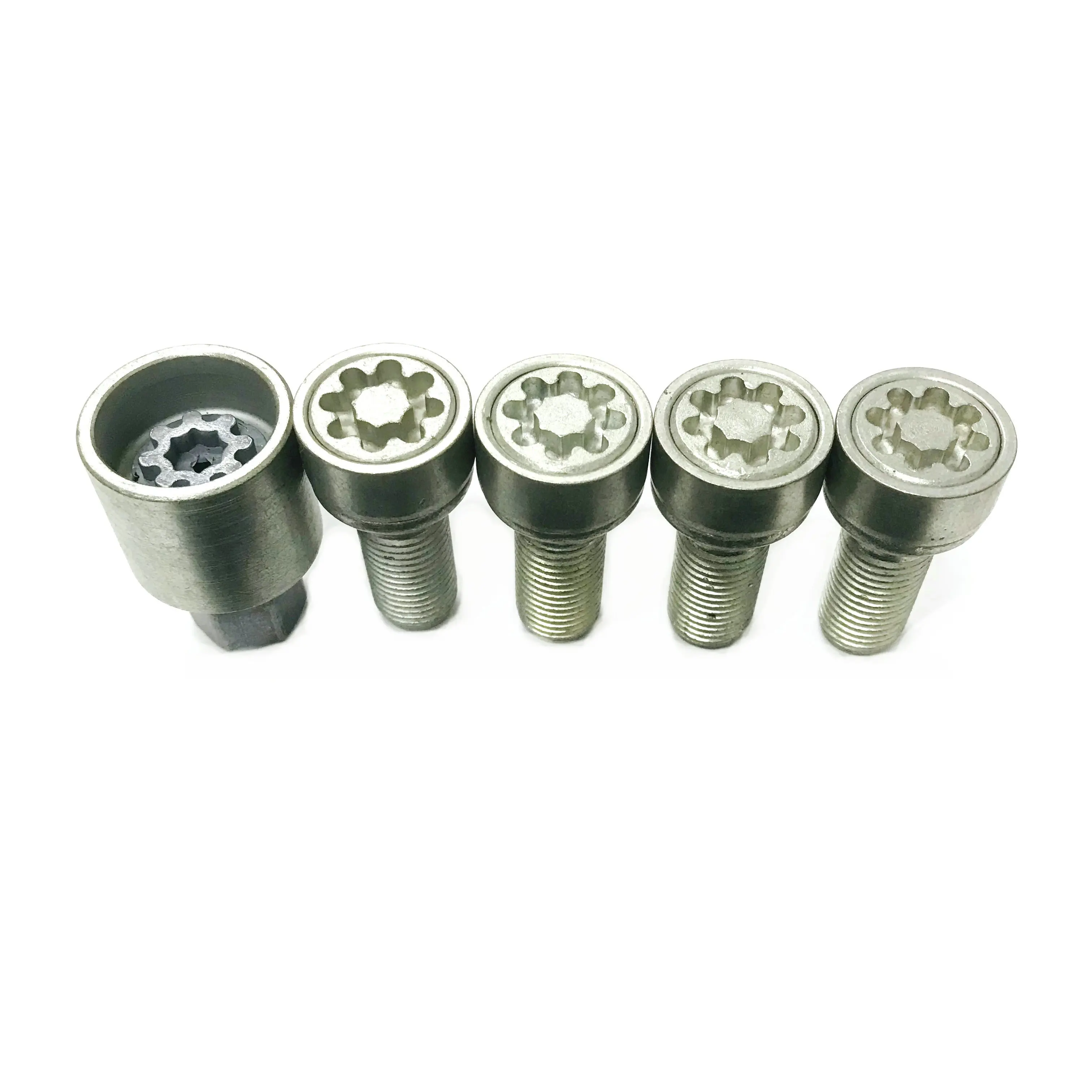 Anti-theft Steel Wheels Screw Bolt Key Lock Lug Nut Set ForVW/Golf forJetta/Beetle/Passat/Audi