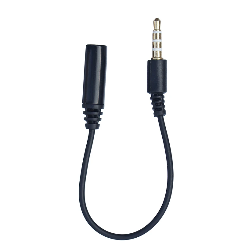 4 polak Stereo 2.5mm żeńskie do 3.5mm męska wtyczka 90 męski na żeński adapter Audio kabel przewód