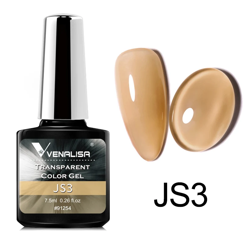 Venalisa Transparante Kleur Gel Polish Vernis Hybride Nagels Voor Manicure Nail Art 7.5ML Ice Spar Kat Ogen losweken UV Gel Lak