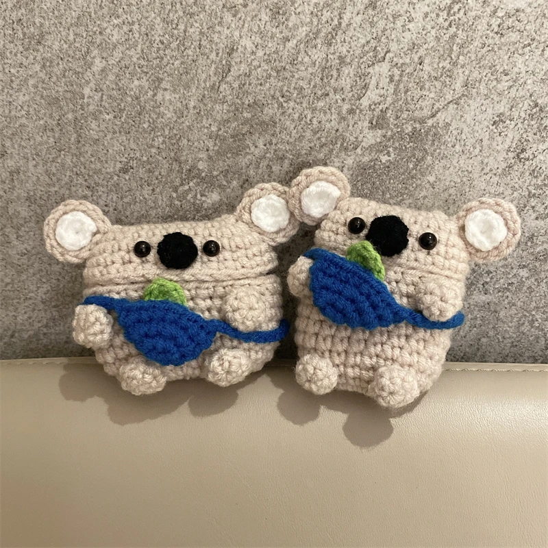 Bonito dos desenhos animados koala urso pelúcia caso do fone de ouvido para airpods pro capa sem fio bluetooth para airpods 3 2 1 capa protetora funda