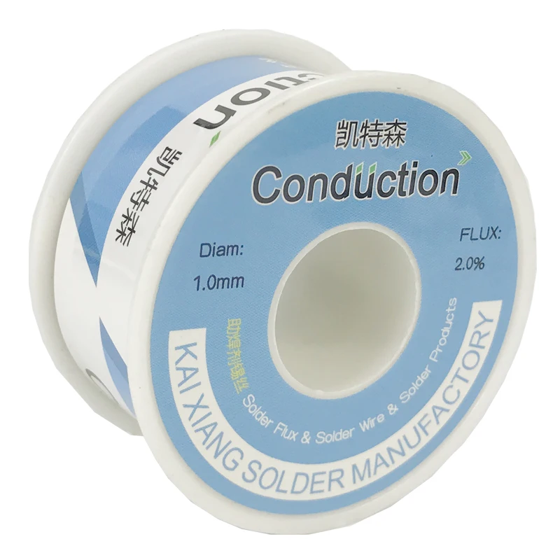 Solder Wire 0.3/0.5/0.8/1.0/1.2/1.5mm FLUX 2.0% 45FT Tin Lead Tin Wire Melt Rosin Core Solder Welding line Wire Roll50g100g