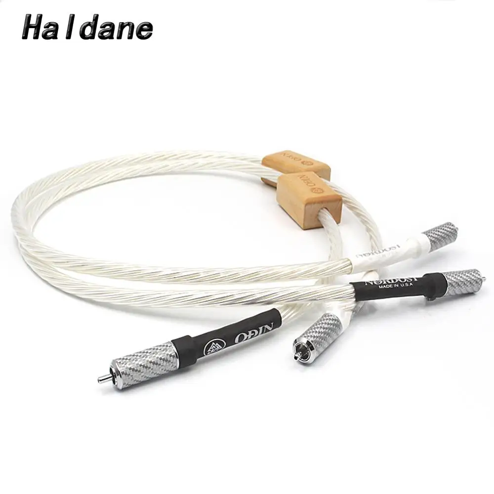 

Haldane Pair HIFI Nordost Odin 3pin XLR Balanced Cable Carbon Fiber XLR Male to Female plug Amplifier Player Interconnect Cable