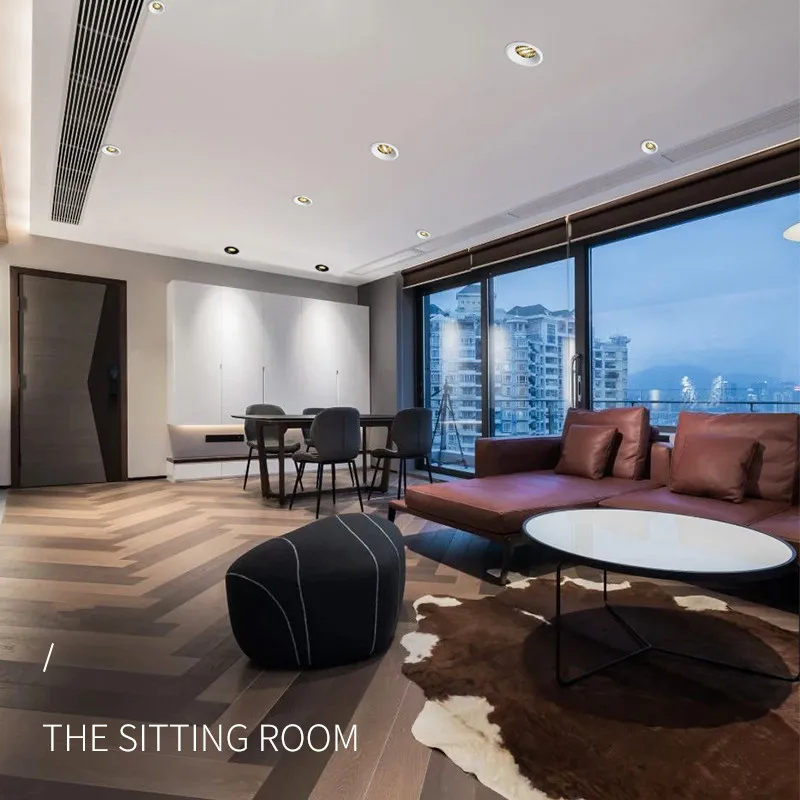 Super Thin Anti-glare Spotlight  5W 7W 12W 15W Sky Light Embedded LED Light 2021 New LED Simple simpl dimmer