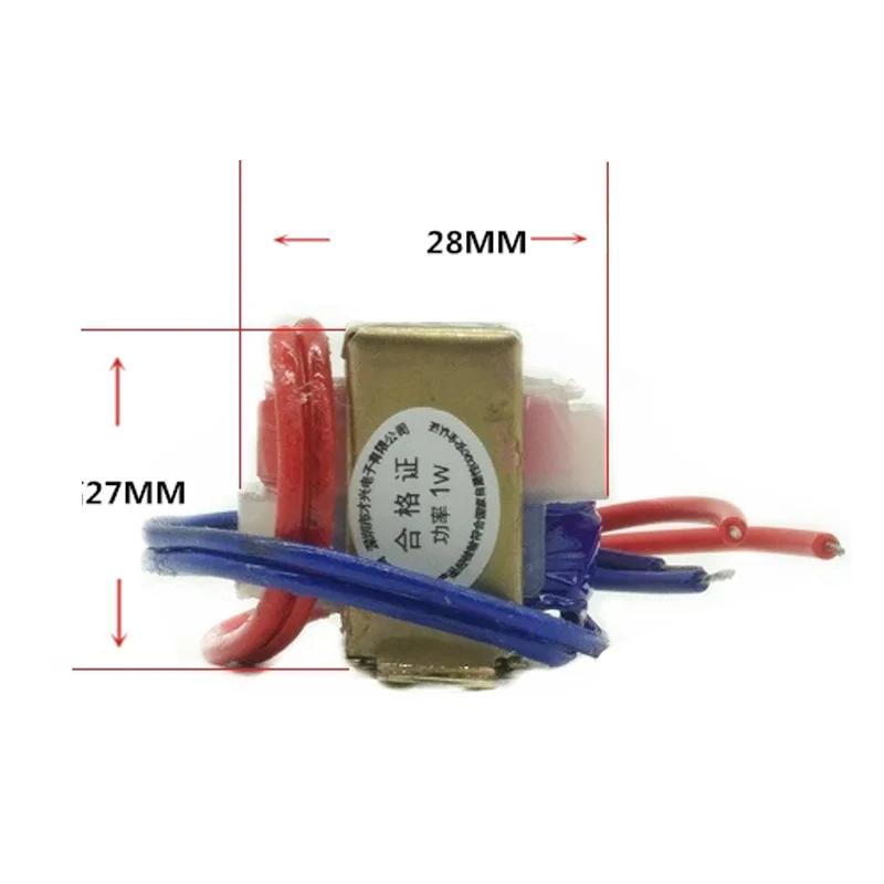 EI28 Power Transformer AC 6V 9V 12V 15V 18V 24V แรงดันไฟฟ้า1W ทองแดง Core อินพุต DB-1VA 220V/แรงดันไฟฟ้าคู่ทองแดง