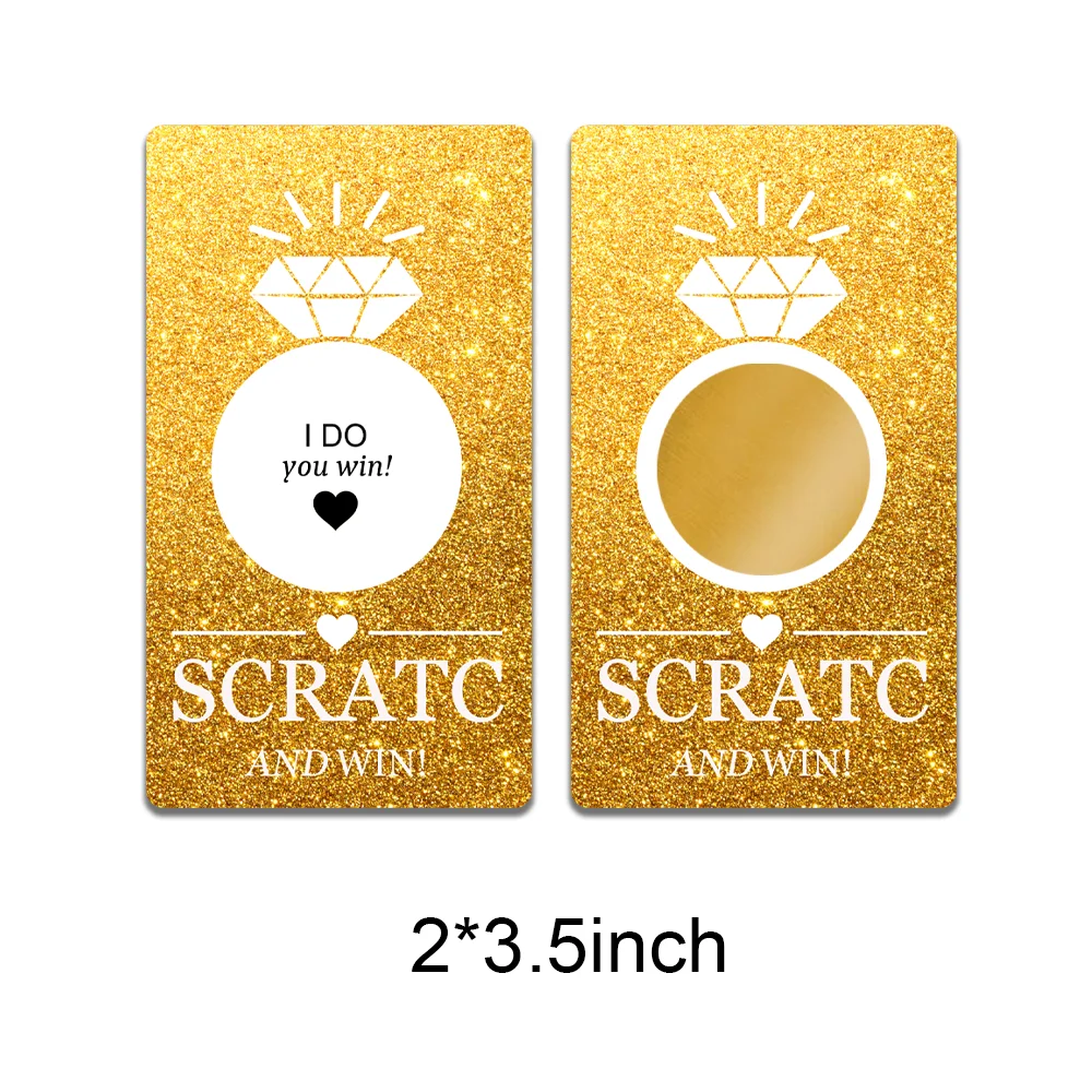 Virtual Bridal Shower Game, Scratch-off Cards, Party Game, Bachelorette Party Games, Gold Glitter, Rose Gold G