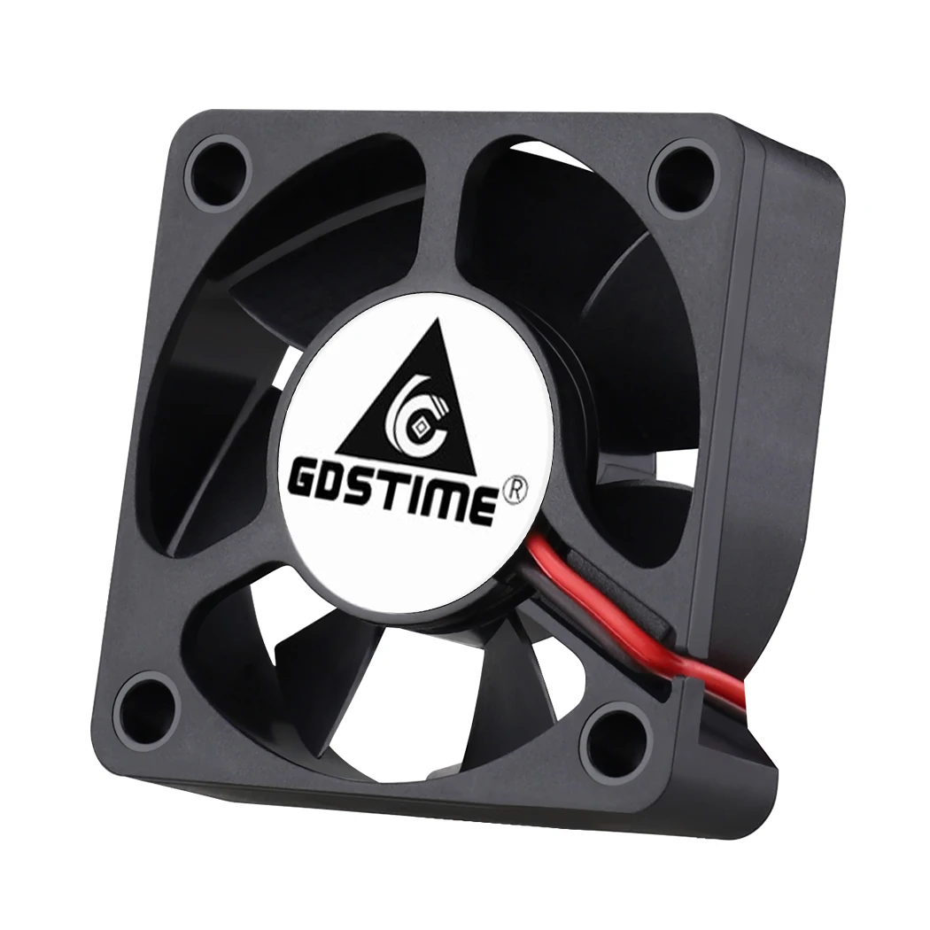 2 PCS Gdstime DC 12V 24V 2Pin 50x50x15mm 5015 Brushless PC CPU Cooler Case Fan 50mm 5cm Industrial Exhaust Machine Cooling Fan